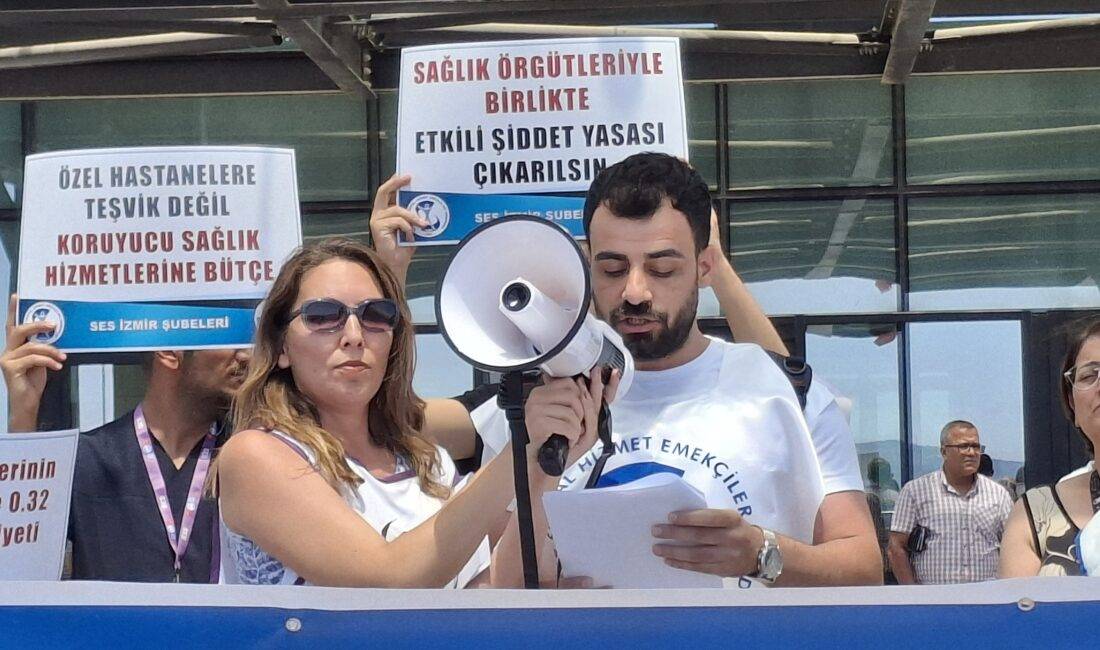 Çiğli Eğitim ve Araştırma Hastanesi'nde görevli personeller zor günler yaşıyor.